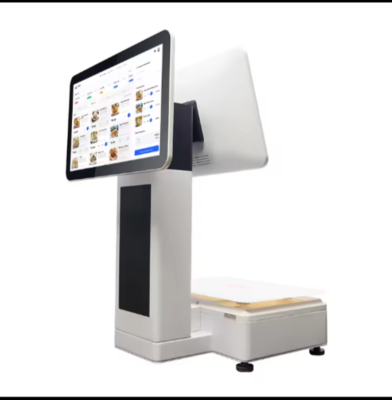 Sistem POS all-in-One cu ecran dublu de vânzare cu ridicata pentru restaurante și supermarketuri