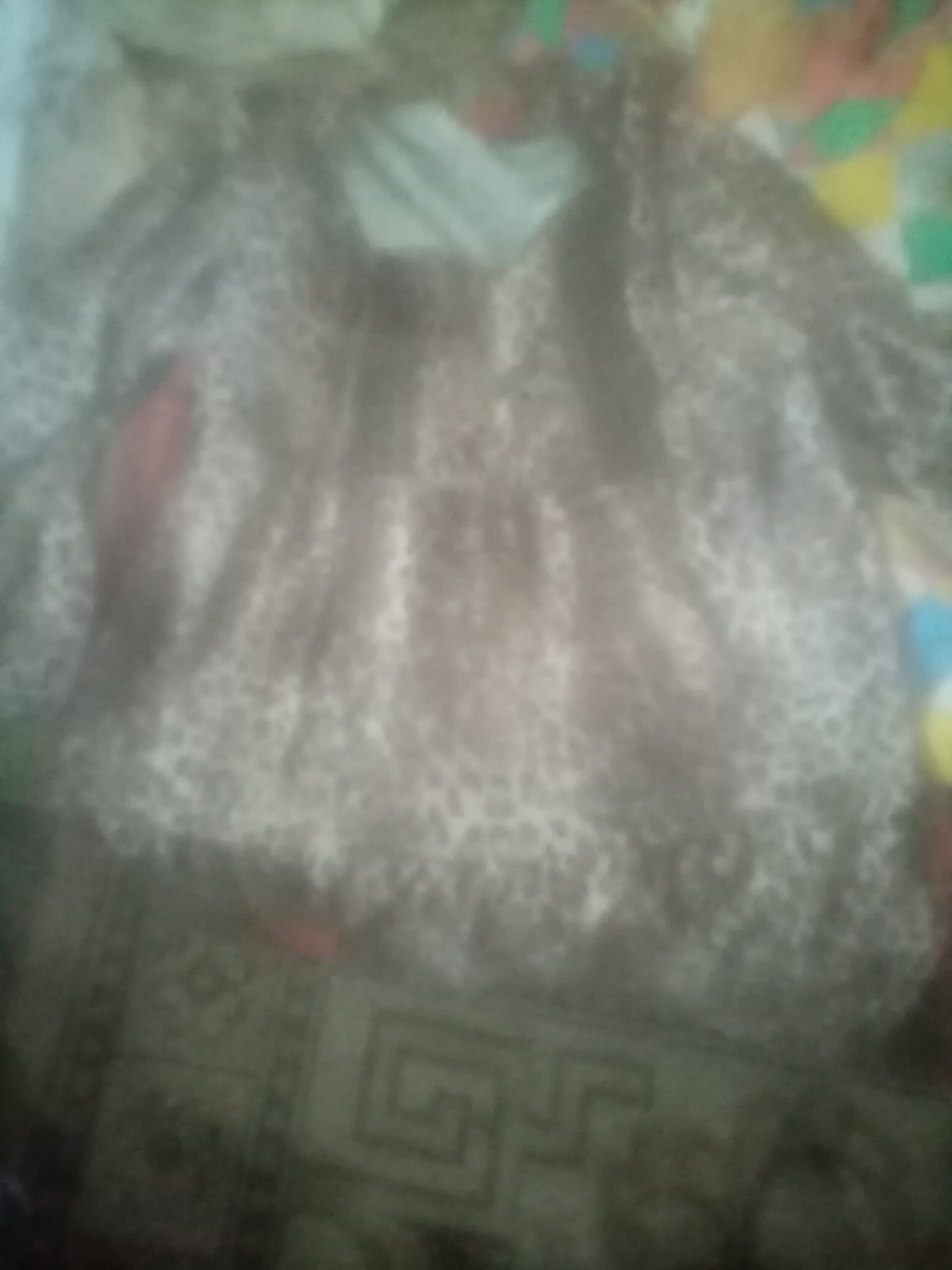 Vanf rochiță maro l cu dantela