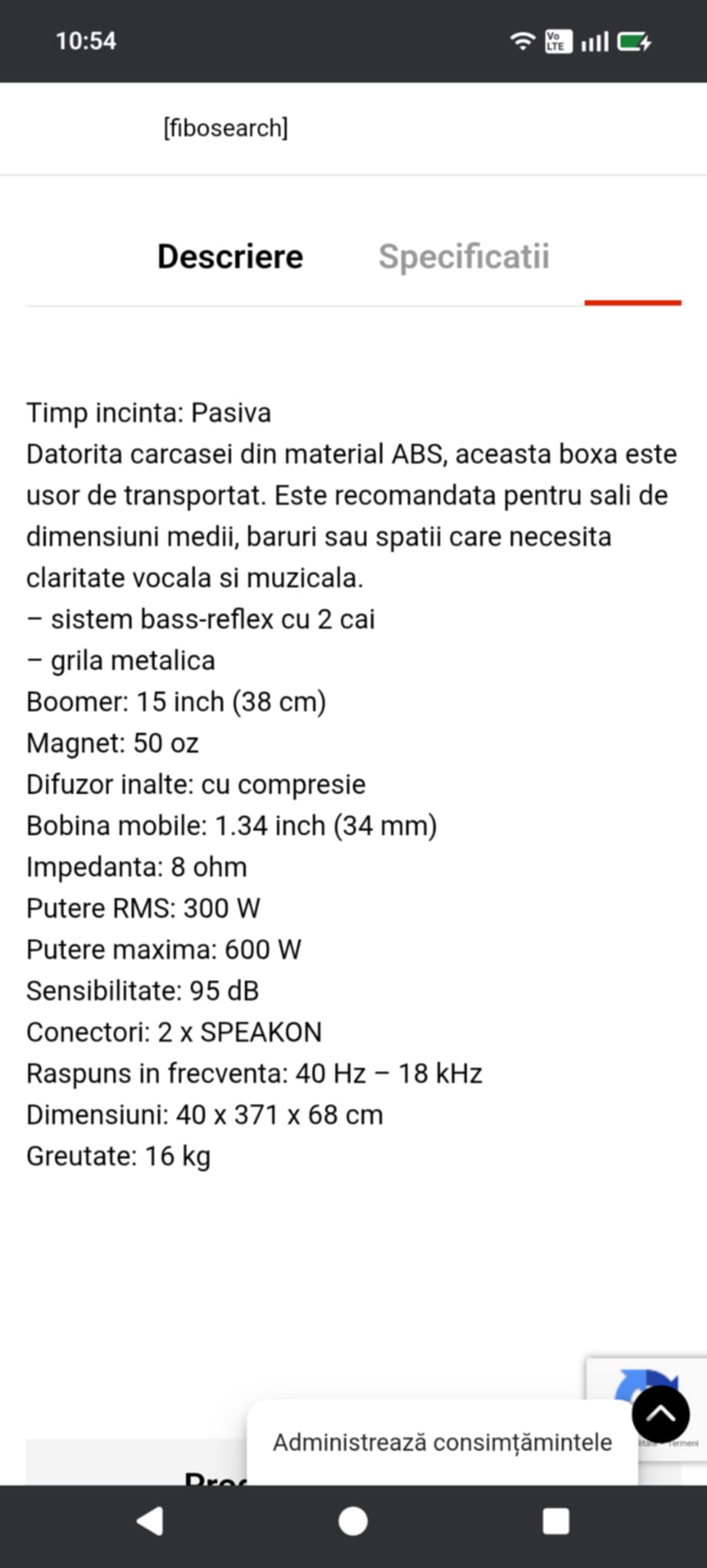 Vand Mixer Dynacord Powermate 600-2 si doua boxe pasive IBIZA XTK 15