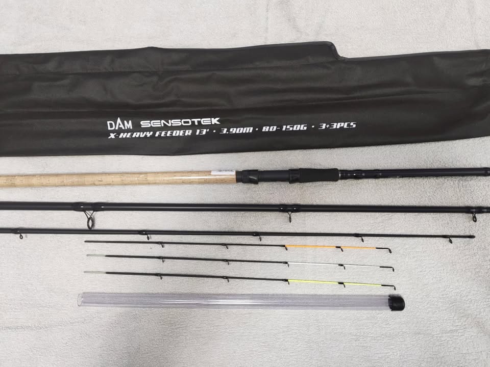 Vand 2 Lansete Dam Sensotek X-Heavy Feeder 3.90 m, 80-150 gr, 3+3 varfuri